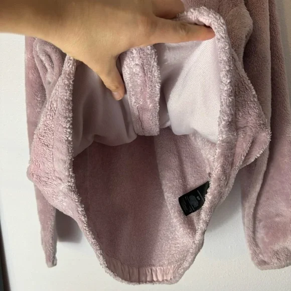 The North Face Osito pale pink teddy bear full zip jacket size Small - Picture 3 of 16